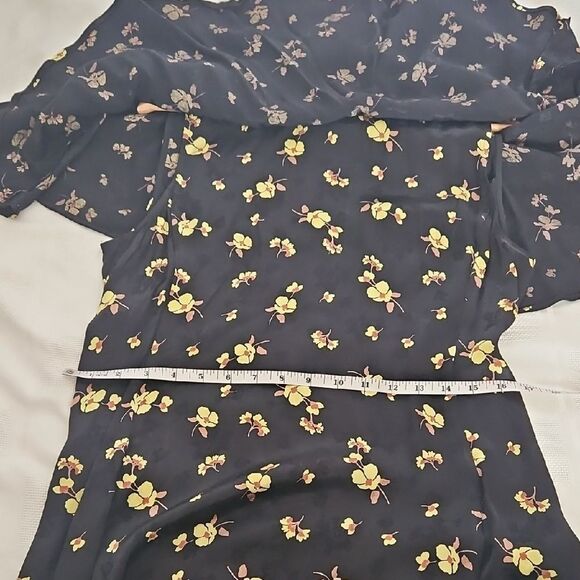 Zara Black and Yellow Flutter Sleeve Sundress - Picture 11 of 16